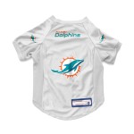 Littlearth NFL Miami Dolphins Stretch Pet Jersey, Team Color, Large