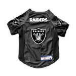 Littlearth NFL Oakland Raiders Stretch Pet Jersey, Team Color, X-Small