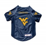 Littlearth Unisex-Adult NCAA West Virginia Mountaineers Stretch Pet Jersey, Team Color, X-Large