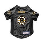 Littlearth NHL Boston Bruins Stretch Pet Jersey for Large Dogs, Team Color, Big Dog