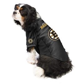 Littlearth NHL Boston Bruins Stretch Pet Jersey for Large Dogs, Team Color, Big Dog