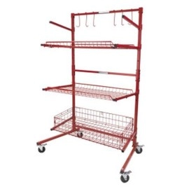 Parts Cart-B 3-Shelf Mobile Storage Rack