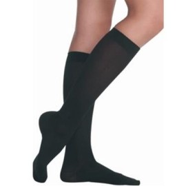 Soft Knee 30-40 mmHg Compression Stocking with Regular Length Full Foot, Size III - Black
