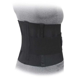 509 - W 10 in. Lumbar Sacral Support With Double Pull Tension Straps- White - 2X Large