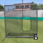 Cimarron 7X7 84 Premier Softball Net And Frame With Wheels And Padding