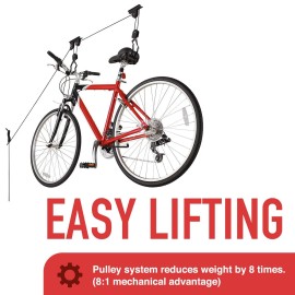 Racor Pbh1R Bike Storage Garage Pulley Lift