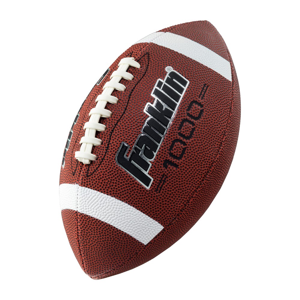 Franklin Sports Official Size Football Allweather 1000 Regulation Outdoor Football Synthetic Leather Adult Size Football