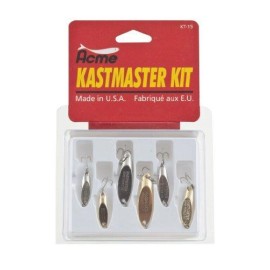 Acme Kastmaster 6 Piece Tackle Kit Chrome Gold