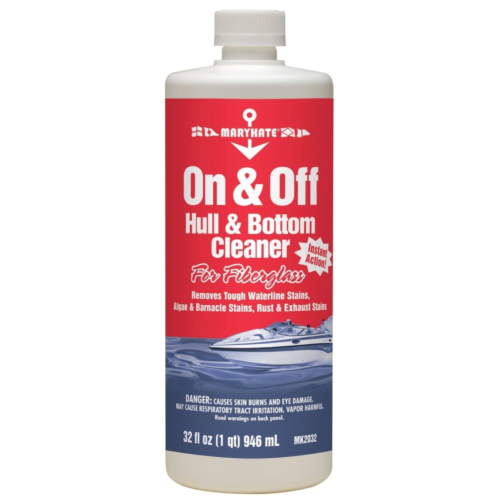 Marykate On Off Hull Bottom Cleaner 32 Fl Oz For Use On Fiberglass Removes Tough Waterline Algae And Barnacle Stains