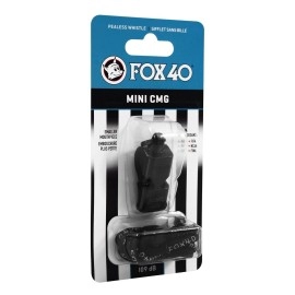 Fox 40 Mini Cmg With Breakaway Lanyard Black