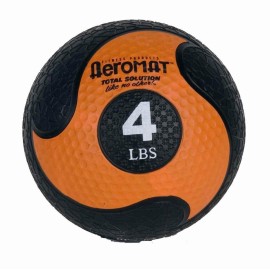 Deluxe Medicine Ball - 4 LB Black / Orange - 7.75