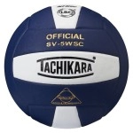 Tachikara SV5WSC Sensi-Tec Composite Volleyball (Navy, and White)