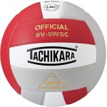 Tachikara Sensitec Composite High Performance Volleyball Scarletwhitesilver Gray