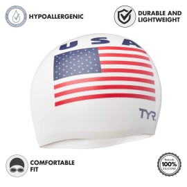 Tyr Usa Silicone Cap White