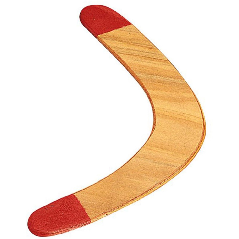 Wood Boomerang Wred Tips