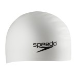 Speedo Unisexadult Swim Cap Silicone Long Hair White One Size