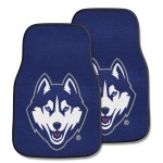 Fanmats 5440 Uconn Huskies Front 2Piece Team Logo Carpet Car Mat Set Front Row Automotive Floor Mats Nonslip Backing Team Colo