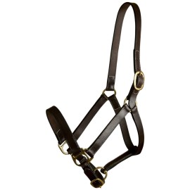 Gatsby Leather Adjustable Turnout Halter Without Snap