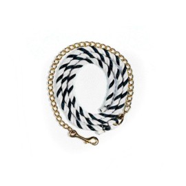 Beilers 710 Cotton Lead Rope With Chain 6 Black And White