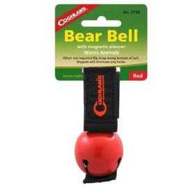 Coghlans Bear Bell With Magnetic Silencer Red