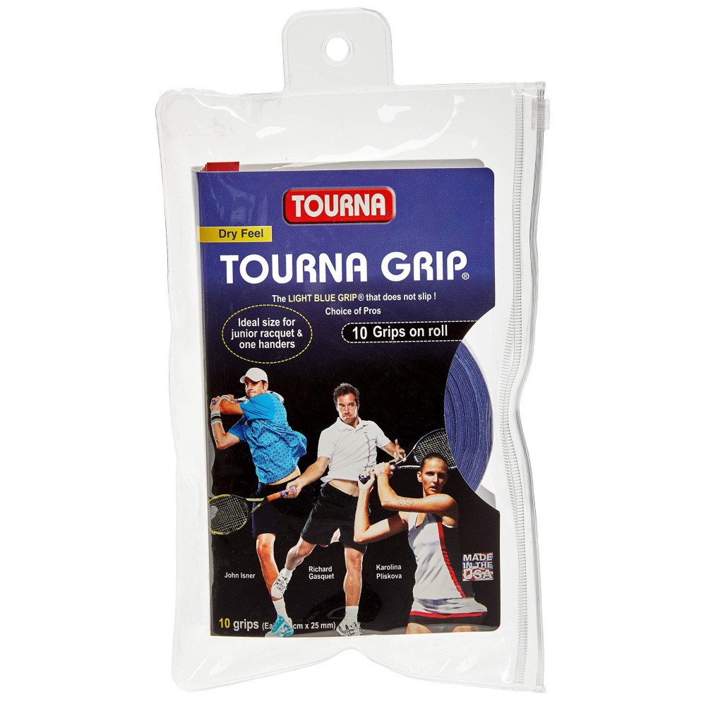 Tourna Grip Original Length Dry Feel Tennis Grip 10 Grip Pack