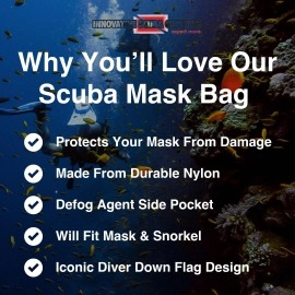 Innovative Dive Flag Mask Bag Red Small