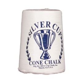 Silver Cup Billiardpool Cone Chalk White