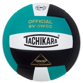 Tachikara Sensitec Composite Colorful High Performance Volleyball Tealwhitebk