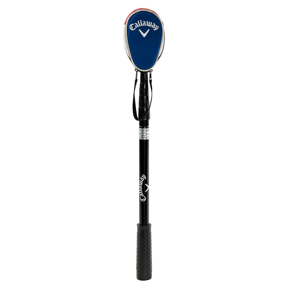 Callaway Golf Ball Retriever For Water Telescopic With Dualzip Headcover 6 Feet Natural