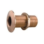 Perko 3/4 Inch Thru-Hull Fitting with Pipe Thread Bronze MADE IN THE USA