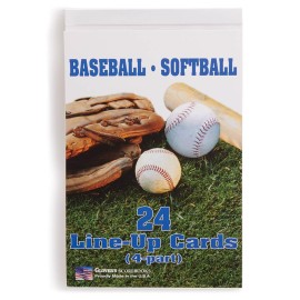 Baseball/Softball Line-Up Card Booklet