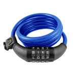 Wordlock CL-409-BL Combination Resettable Cable Lock (Blue), Normal