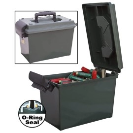 MTM SDB-0-11 Sportsmen's Dry Box, O-Ring Sealed, Heavy Duty Latch, Lockable, Crush-Proof, USA Made, Forest Green