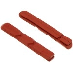 Koolstop V Bicycle Brake Pad Inserts Salmon