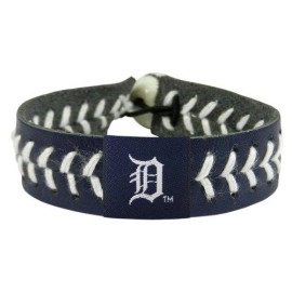 Mlb Detroit Tigers Team Color Baseball Bracelet