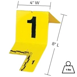 Evipaq Crime Scene Evidence Marker Id Tents Cutout Numbers 120 Yellow