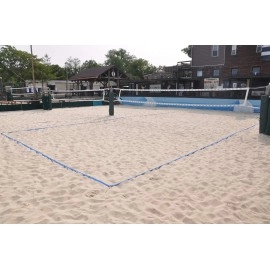 Tandem Sport Volleyball Court Lines 2 Blue Webbed Volleyball Court Lines Volleyball Lines For Regulation Size Or Short Cou