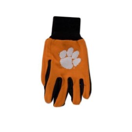 Clemson Tigers Gloves Two Tone Style Adult Size