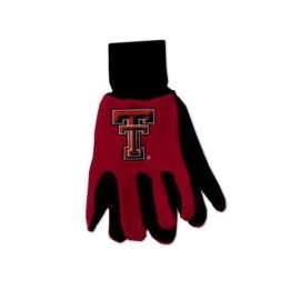 Texas Tech Red Raiders Two Tone Gloves - Adult Size - Special Order