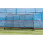 Heater Sports 12 X 12 X 10 Home Run Baseball Softball Batting Cage Portable Net With Durable Frame Builtin Machine Squa