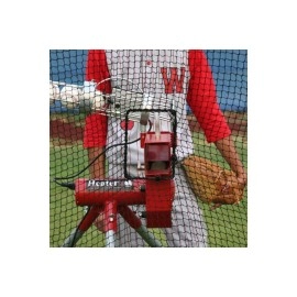 Heater Sports 12 X 12 X 10 Home Run Baseball Softball Batting Cage Portable Net With Durable Frame Builtin Machine Squa