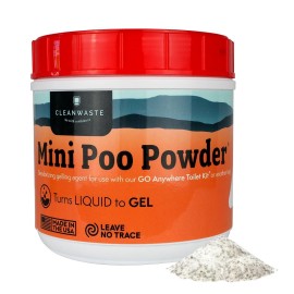 Cleanwaste Portable Mini Poo Powder Deodorizing Waste Treatment 55 Scoops Pee And Poop Gelling Powder For Camping Travel E