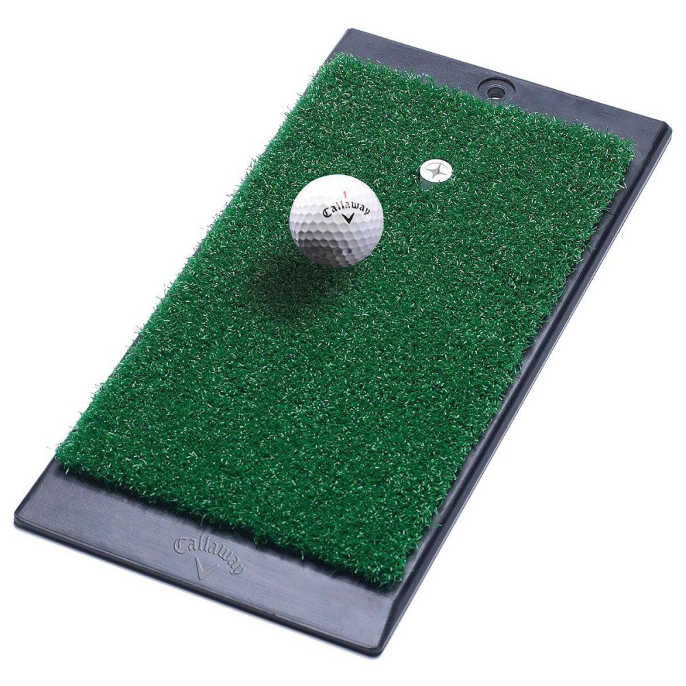 Callaway Ft Launch Zone Golf Hitting Mat With Rubber Backing Golf Putting Mat Green