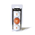 Team Golf NCAA Texas Longhorns Regulation Size Golf Balls, 3 Pack, Full Color Durable Team Imprint,Multi Team Colors,One Size,TEG7047_05