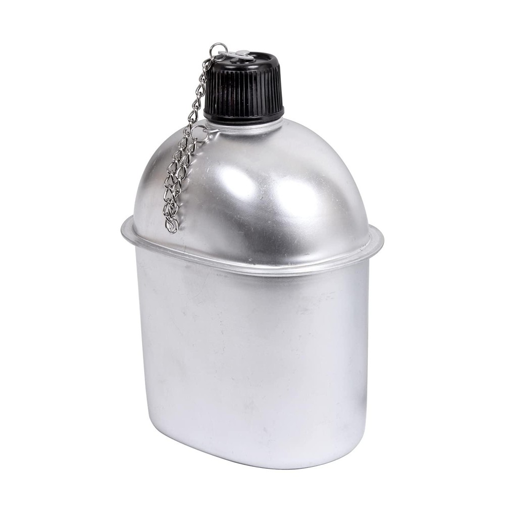 Rothco Aluminum Canteen Outdoor Hiking And Travel Lighweight Water Bottle