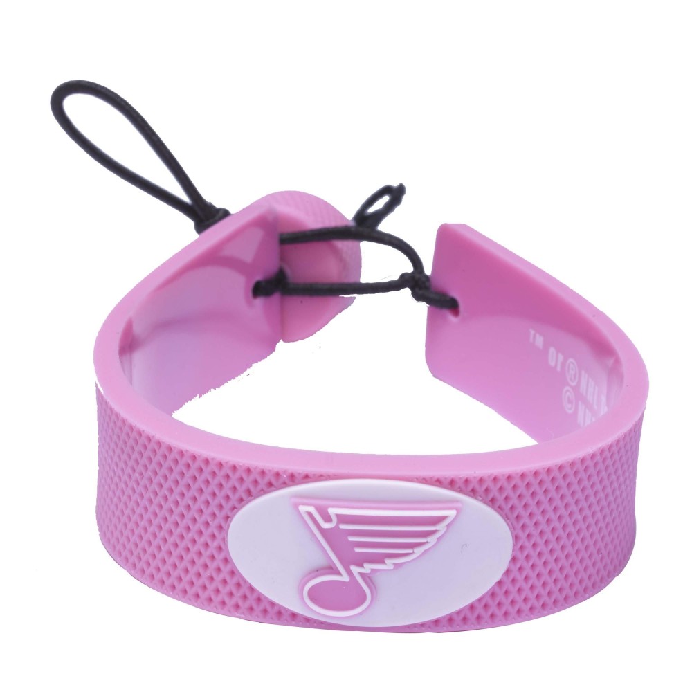 Nhl St Louis Blues Nhl Pink Hockey Bracelet