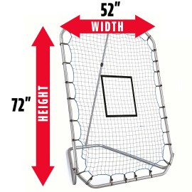 Franklin Sports Baseball Rebounder Net Baseball Pitchback Net Throwing Trainer All Angle Bounce Back Net Multiposition