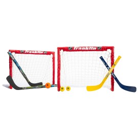 Franklin Sports Nhl Kids Folding Hockey Goals Set 2 Street Hockey Knee Hockey Goals 2 Adjustable Youth Hockey Sticks