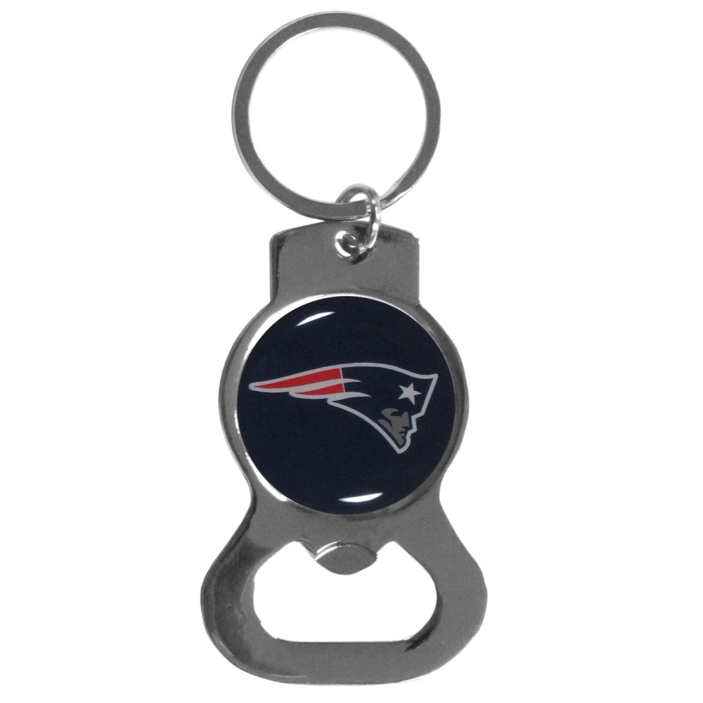 Nfl Siskiyou Sports Fan Shop New England Patriots Bottle Opener Key Chain One Size Team Color Black