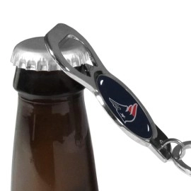 Nfl Siskiyou Sports Fan Shop New England Patriots Bottle Opener Key Chain One Size Team Color Black